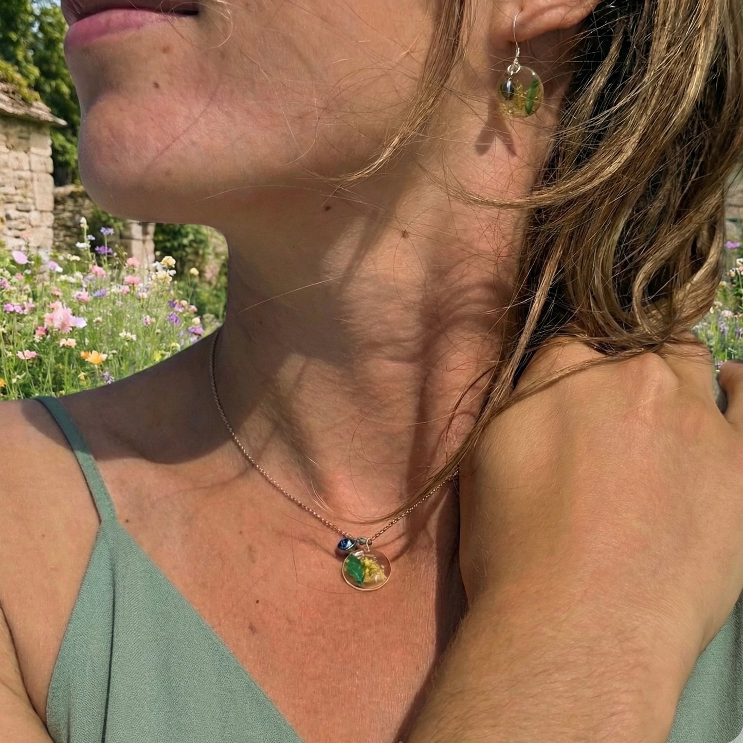 Silver Necklace - Birthflowers