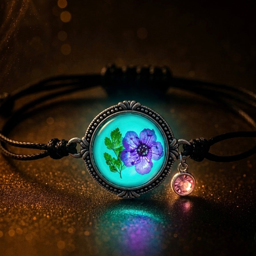 Glow in the Dark Bracelet - Birthflowers