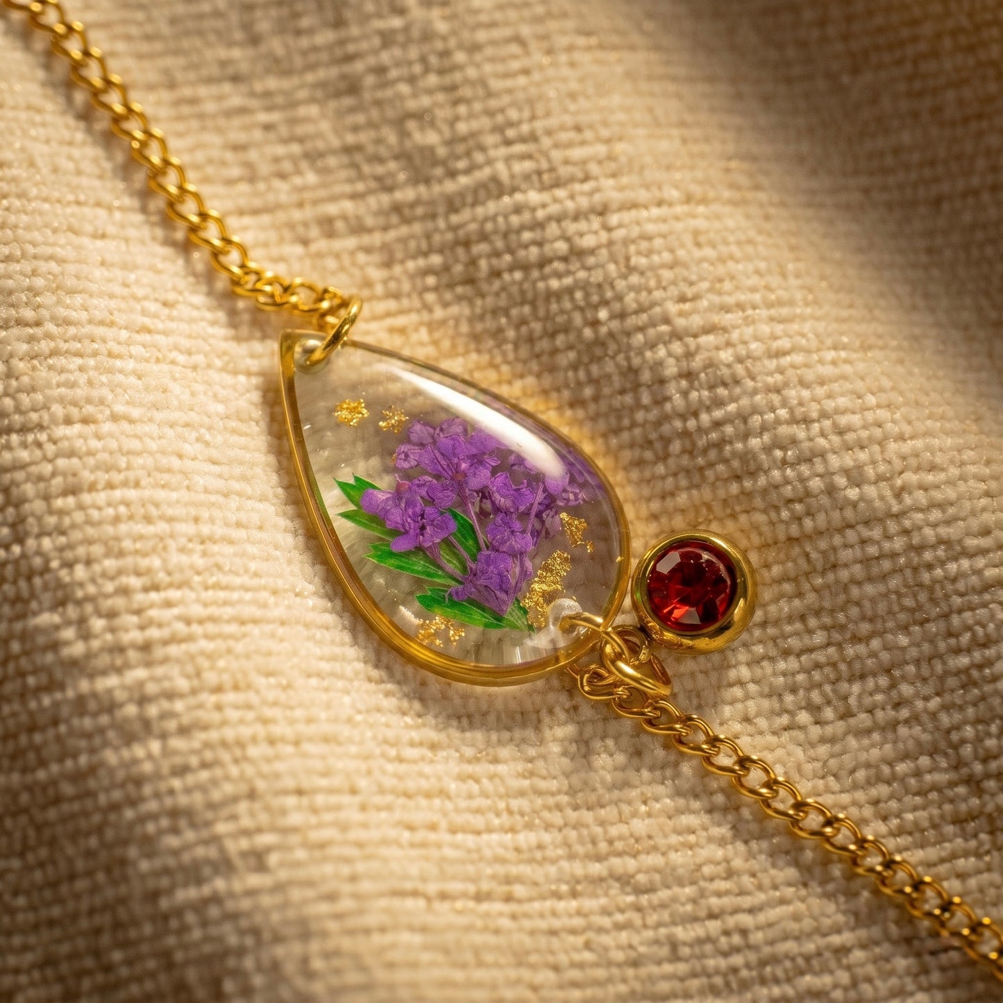 Gold Bracelet - Birthflowers