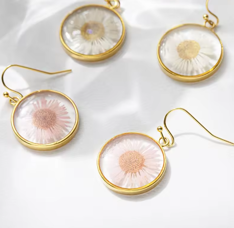 Small Daisy Earrings