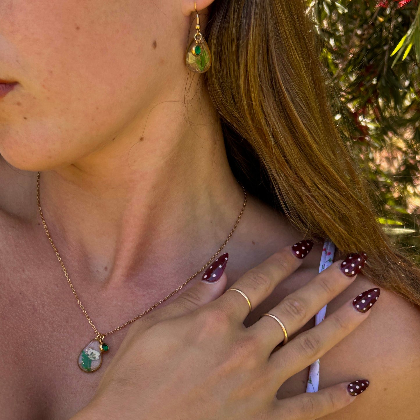 Gold Necklace - Birthflowers