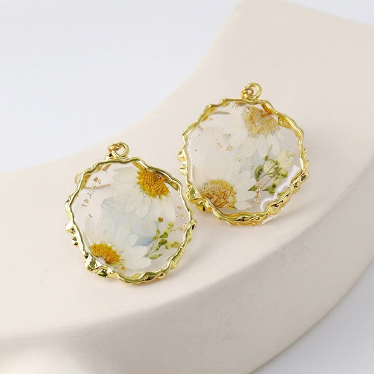 Organic Frame Earrings