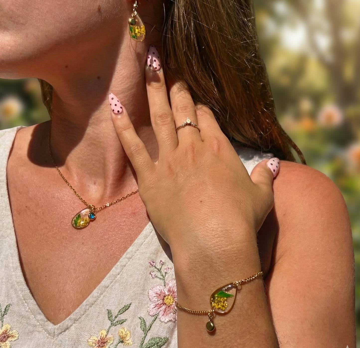 Gold Bracelet - Birthflowers