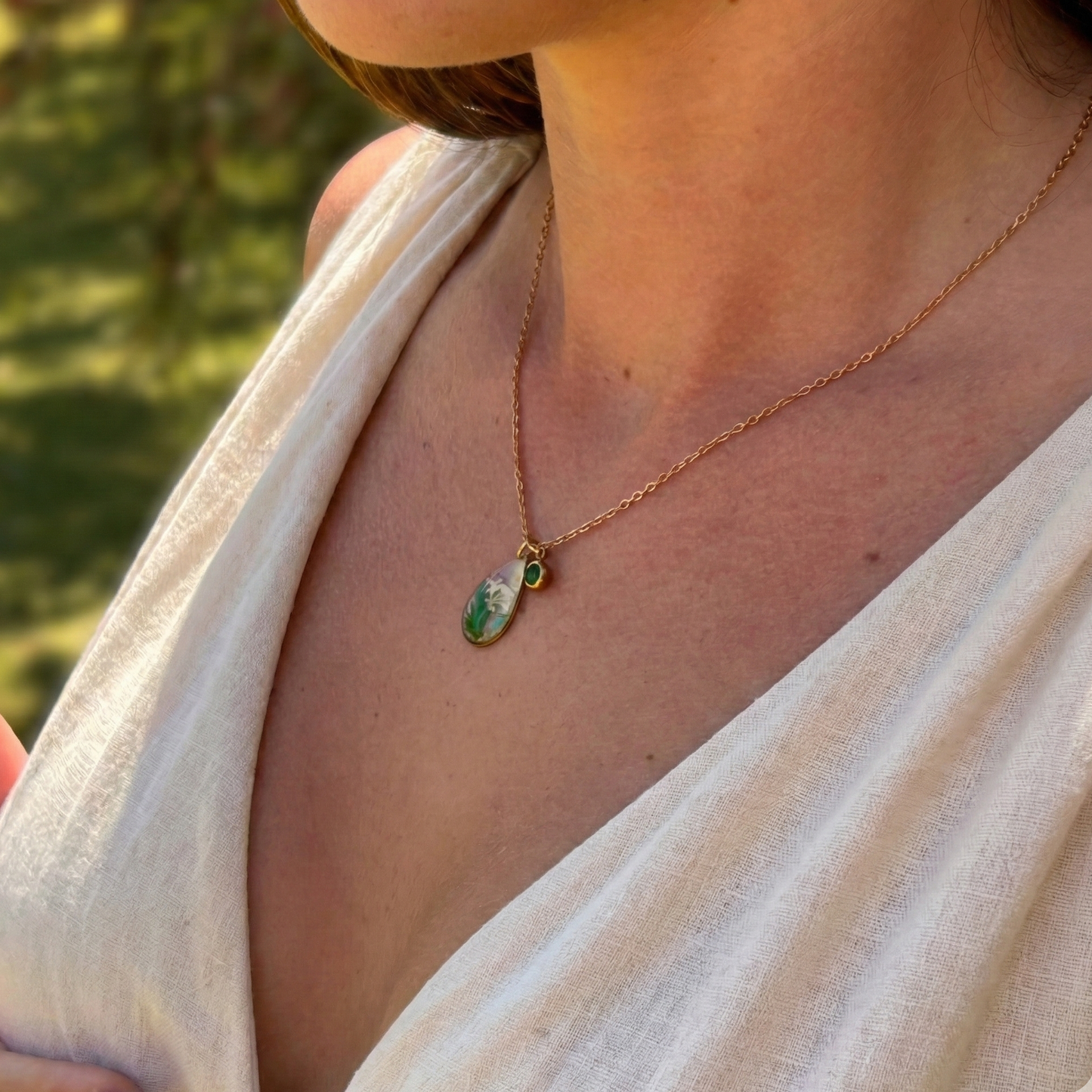 Gold Necklace - Birthflowers