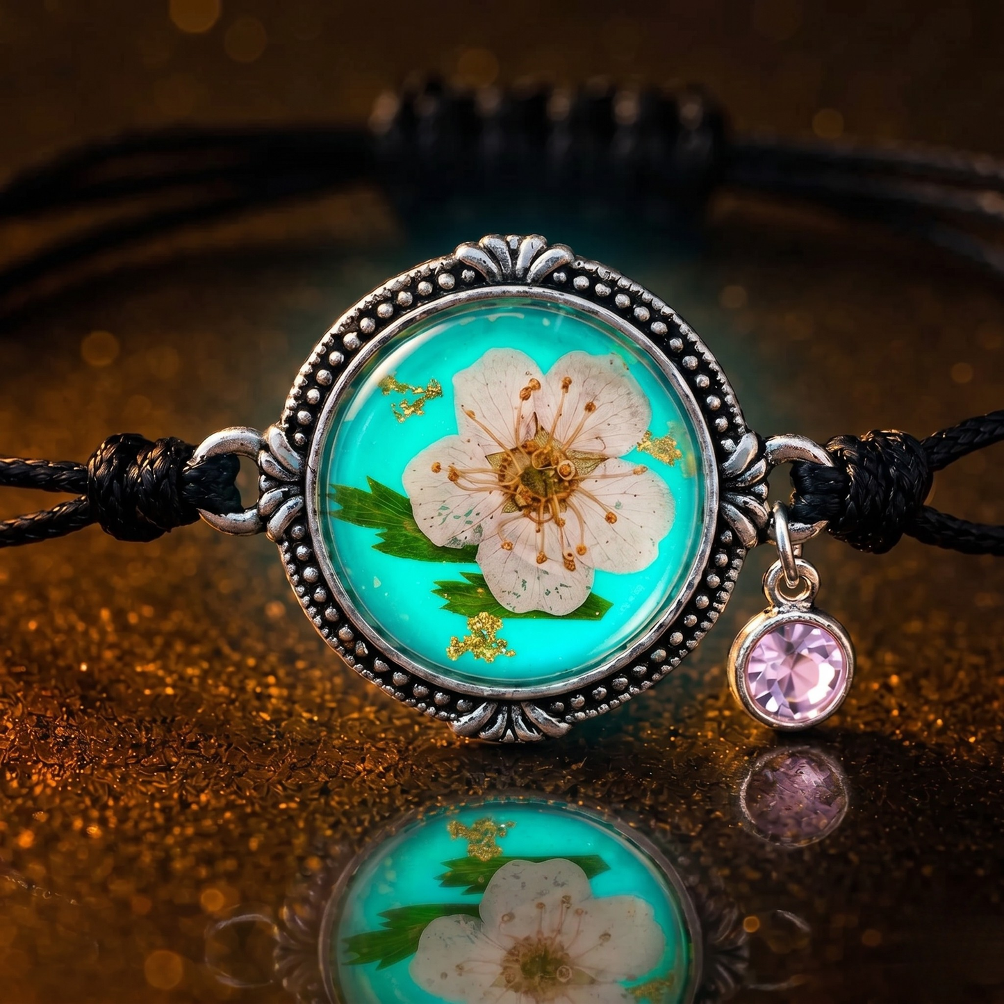 Glow in the Dark Bracelet - Birthflowers