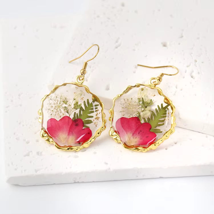 Organic Frame Earrings