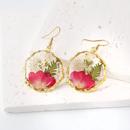 Organic Frame Earrings