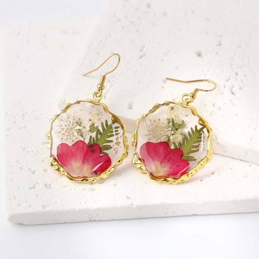 Organic Frame Earrings
