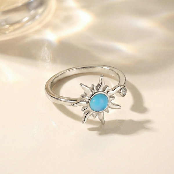 Solara Ring - Silver and Blue - Default Title